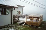 Schnee auf der Terrasse der Ansbacher Htte
