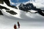 Abstieg über den Scerscen Gletscher
