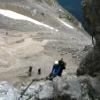 Einstieg in den Klettersteig

