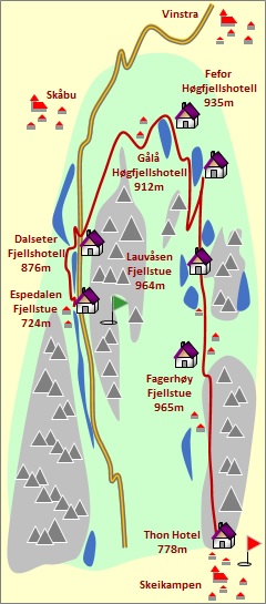 Skizze zum Tourenverlauf