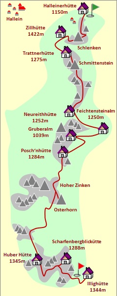 Skizze zum Tourenverlauf Skizze zum Tourenverlauf
