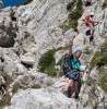 Blick in den Klettersteig
